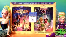 Tinker Bell with Pirate Elsa & Pirate Anna Play Doh Disney Frozen Dolls   Fairy Tinkerbell DVD