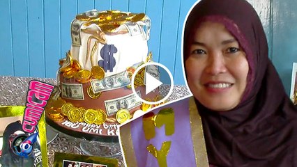 Kue Ultah Umi Kalsum Bertabur Dolar - Cumicam 06 Oktober 2016
