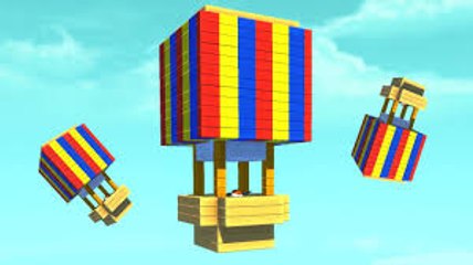 KWEBBELKOP-BUILD THE BEST HOT AIR BALLOON CHALLENGE! (Scrap Mechanic)