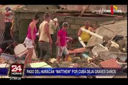 Devastador paso del huracán Matthew deja graves daños en Cuba