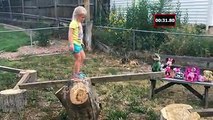 Un parcours en bois « Ninja Warrior » pour sa fille de 5 ans