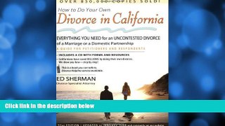 different   How to Do Your Own Divorce in California: Everything You Need for an Uncontested