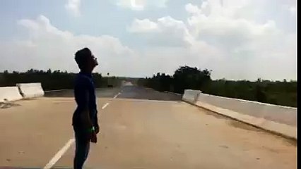 Sky Replies When He Throws a Stone towards It - FunnyYoutube.org