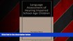 Free [PDF] Downlaod  Language Assessment of Hearing-Impaired School Age Children  DOWNLOAD ONLINE