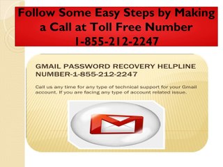Toll Free Helpline for Gmail Customer Support