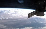 UFO   UFO CAUGHT FROM SAME LIVE STREAMING OF NASA/ISS, THANKS FOR THEIR CO ORDINATIONN