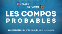 Italie - Espagne : les compos probables