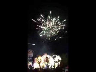 Los fuegos artificiales del Carnaval Tableño 2014.