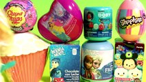 Cupcake Surprise Princess Anna Disney Frozen Shopkins Egg Disney Tsum Tsum Chupa Chups Peppa Pig