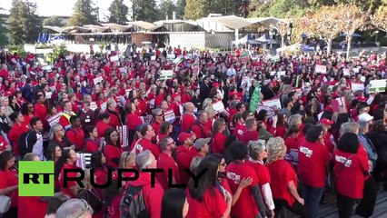 USA: Million Student March shuts down UC Berkley campus