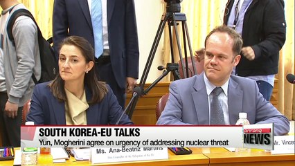 S. Korea, EU agree to work together to end N. Korea's nuclear program