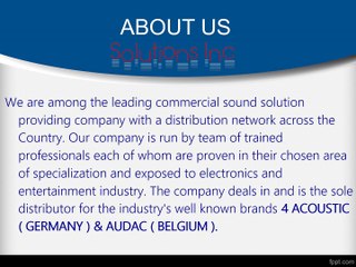 Solutions inc mix series