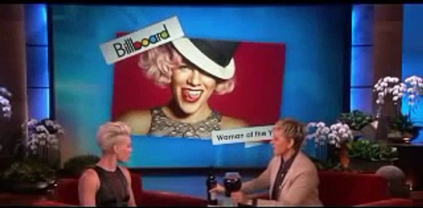 Pink on being a mom on Ellen show