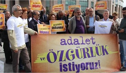 Adliye önünde OHAL protestosu