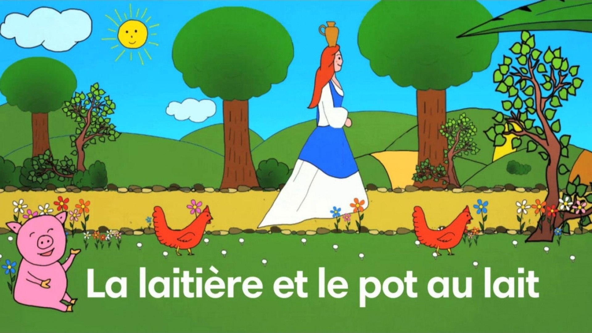Sidney Oliver - La Laitière et le Pot au lait - Les Fables de La Fontaine -  Vidéo Dailymotion