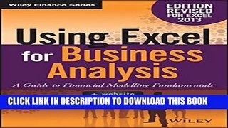 [PDF] Using Excel for Business Analysis: A Guide to Financial Modelling Fundamentals Popular Online