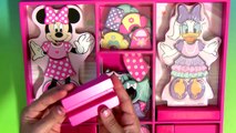 Minnies Bow-Tique Dress-up Wooden Magnetic Dolls with Daisy Duck Disney Muñecas de Madera