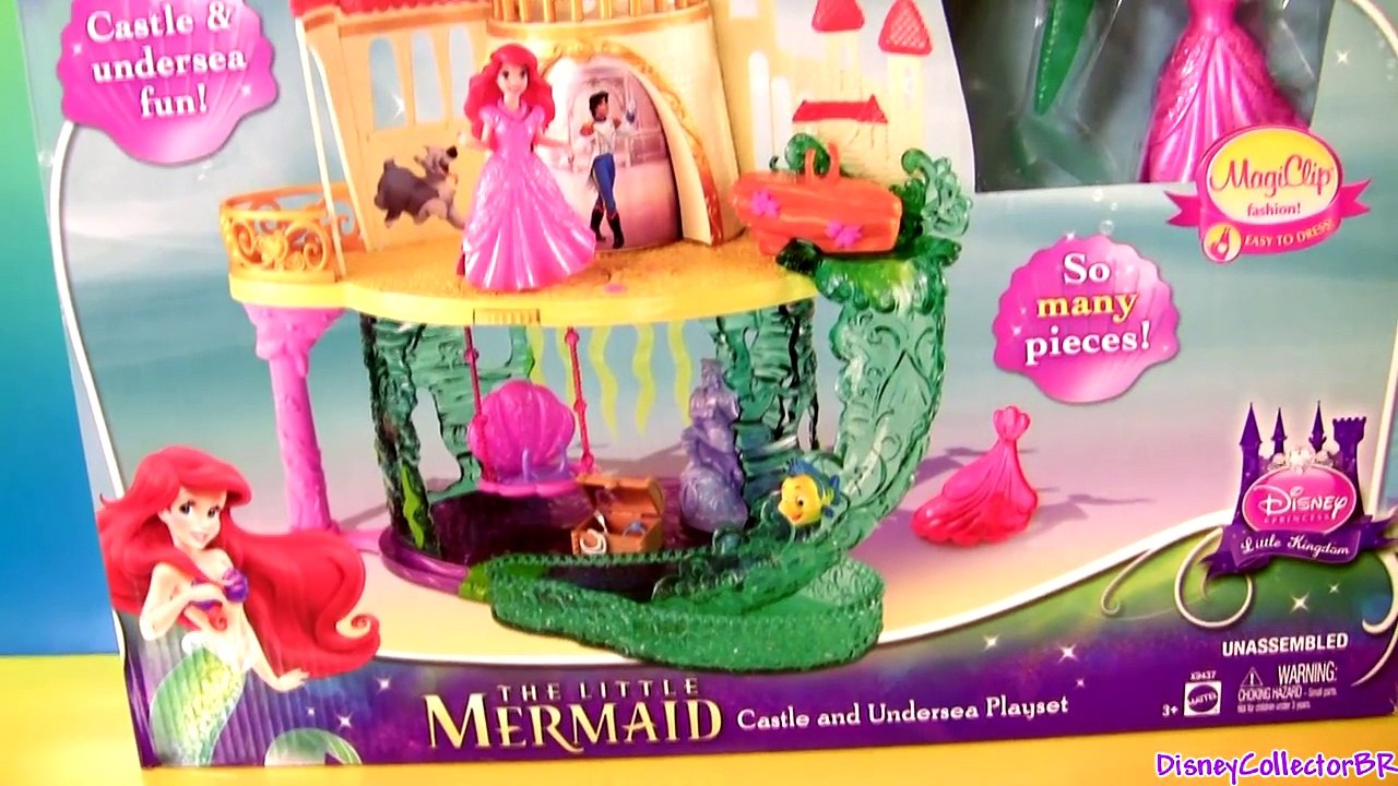 MagiClip Princess Ariel Castle Undersea Set Play Doh Dress-up Disney The Little Mermaid Magic Clip