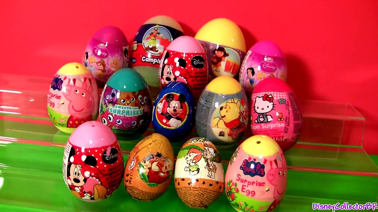Huge Toy Surprise Easter Eggs My Little Pony Peppa Pig Minnie Mouse Dora HelloKitty Mickey Disney