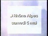 Générique Journal régional FR3 Rhône-Alpes - 1990