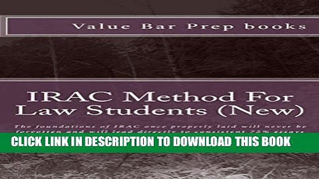 [PDF] IRAC Method For Law Students (New) e-book: e-book LOOK INSIDE! Full Online