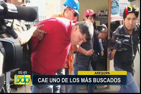 Policía captura a uno de los delincuentes más buscados de Arequipa