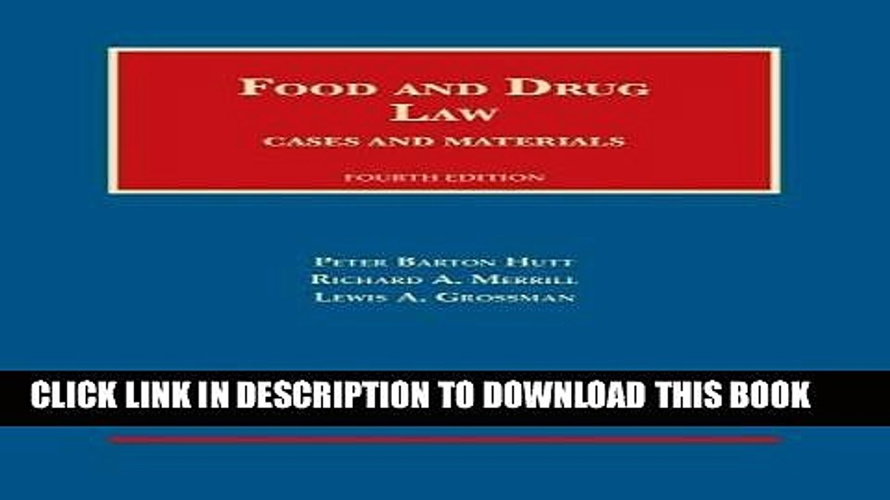 [PDF] Food and Drug Law (University Casebook Series) Full Colection