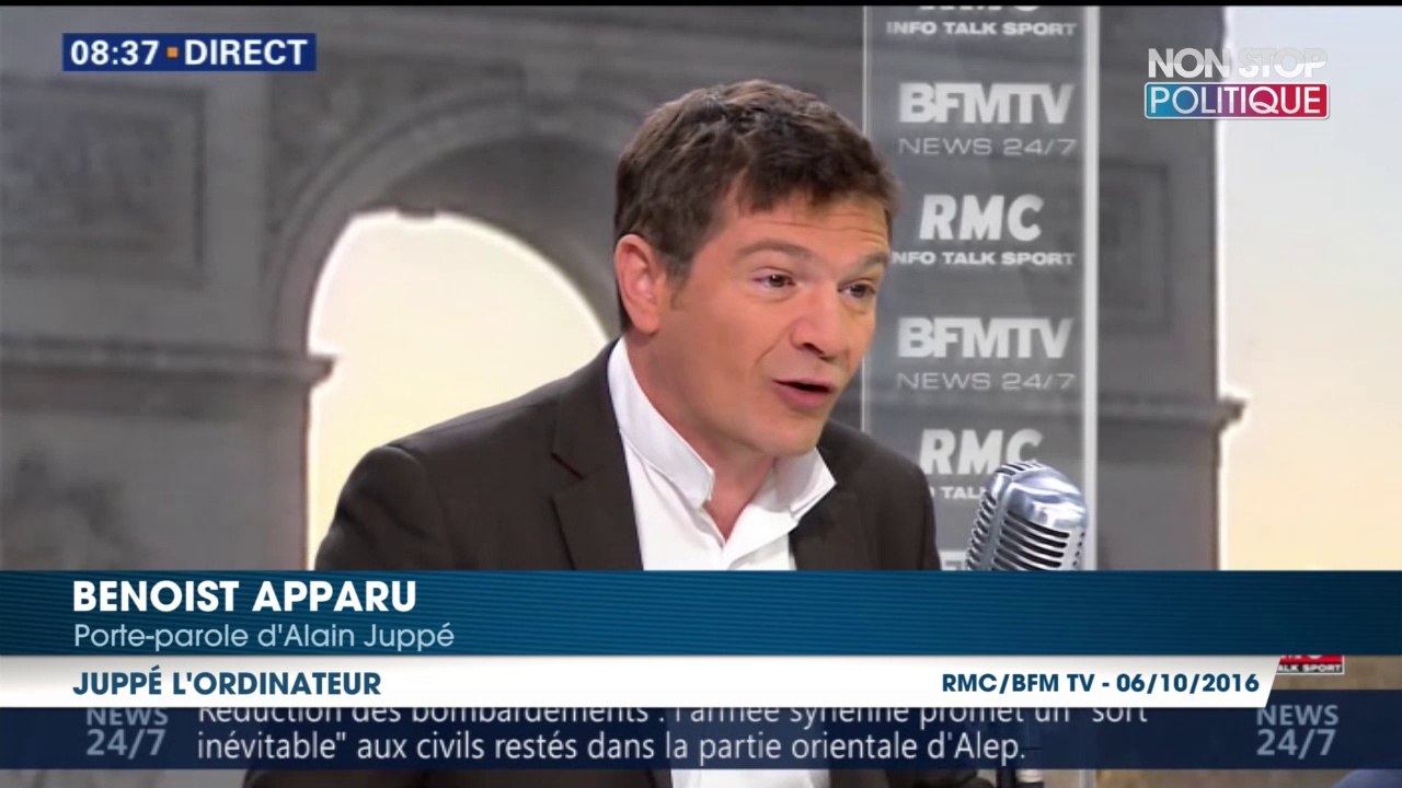 Benoist Apparu évoque le surnom d'Alain Juppé, l'ordinateur au "sang chaud"