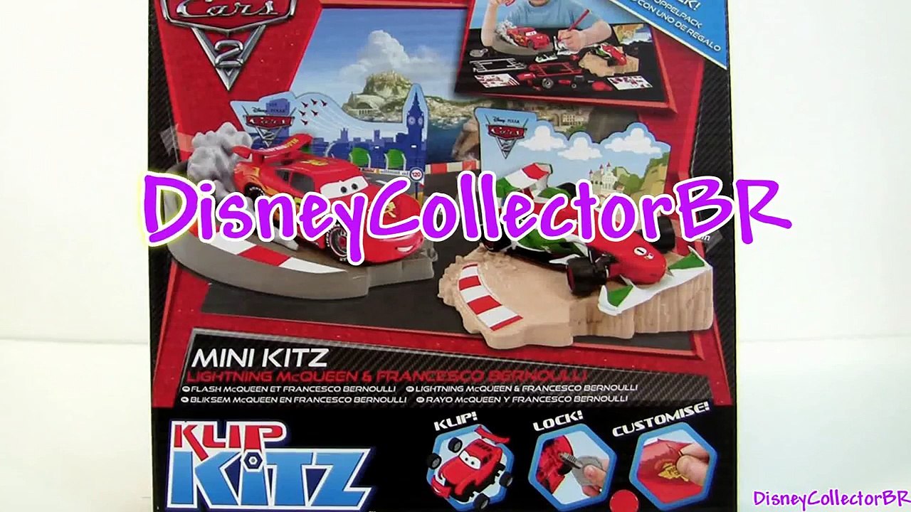 Klip Kitz Cars 2 Lightning Mcqueen Francesco Bernoulli Buildable Toys Disney Pixar Cars2