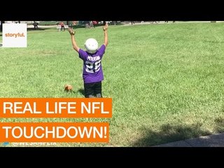 College Students Imitate NFL Players on Campus Grounds