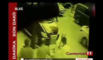 Yenibosna saldırganının kaçma anı kamerada