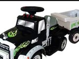 Mack Truck Granite 6 Volt Battery Powered Kids Ride On with Trailer Toy