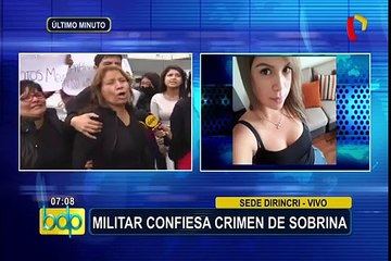 Sede Dirincri: militar confiesa crimen de sobrina