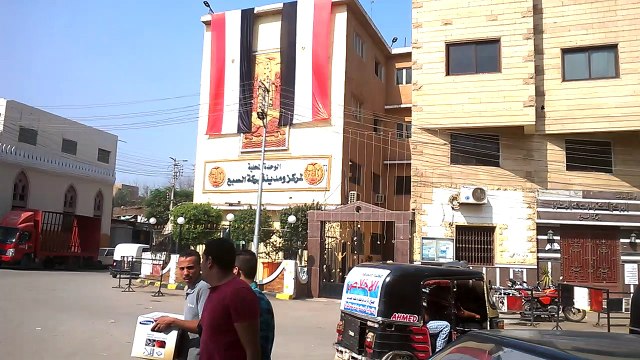 بركة السبع تتجمل فى بدايه احتفالات الذكرى 43 لحرب اكتوبر من امام مجلس ومدينة بركة السبع_منوفية