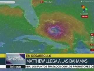 Huracán Matthew llega a Bahamas