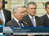 Uribe: Santos mostró voluntad para modificar acuerdos de paz con FARC