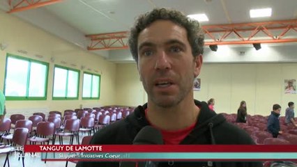 Vendée Globe : T. de Lamotte à la rencontre des collégiens