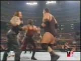 Kane and The Undertaker Double Chokeslam Big Show
