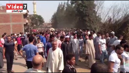 بالفيديو..تشييع جثمان شاب قتل فى جنوب أفريقيا بمسقط رأسه بالغربية