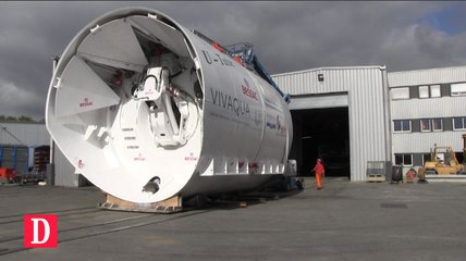 Saint-Jory (31) : le tunnelier U-Tube part à Bruxelles