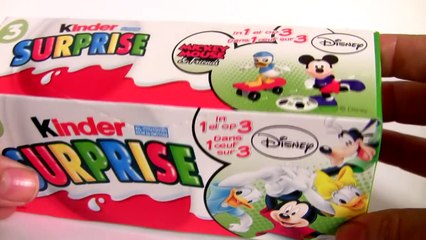 Descargar video: Mickey Kinder Surprise Eggs Donald Duck, Daisy Duck & Goofy Mickey Mouse Clubhouse Toys