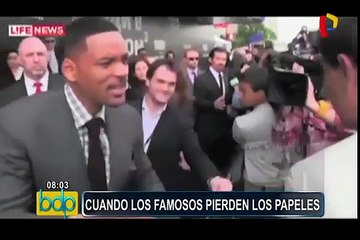 VIDEO: esto pasa cuando los famosos pierden los papeles