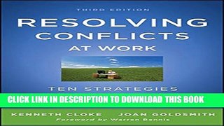 Collection Book Resolving Conflicts at Work: Ten Strategies for Everyone on the Job