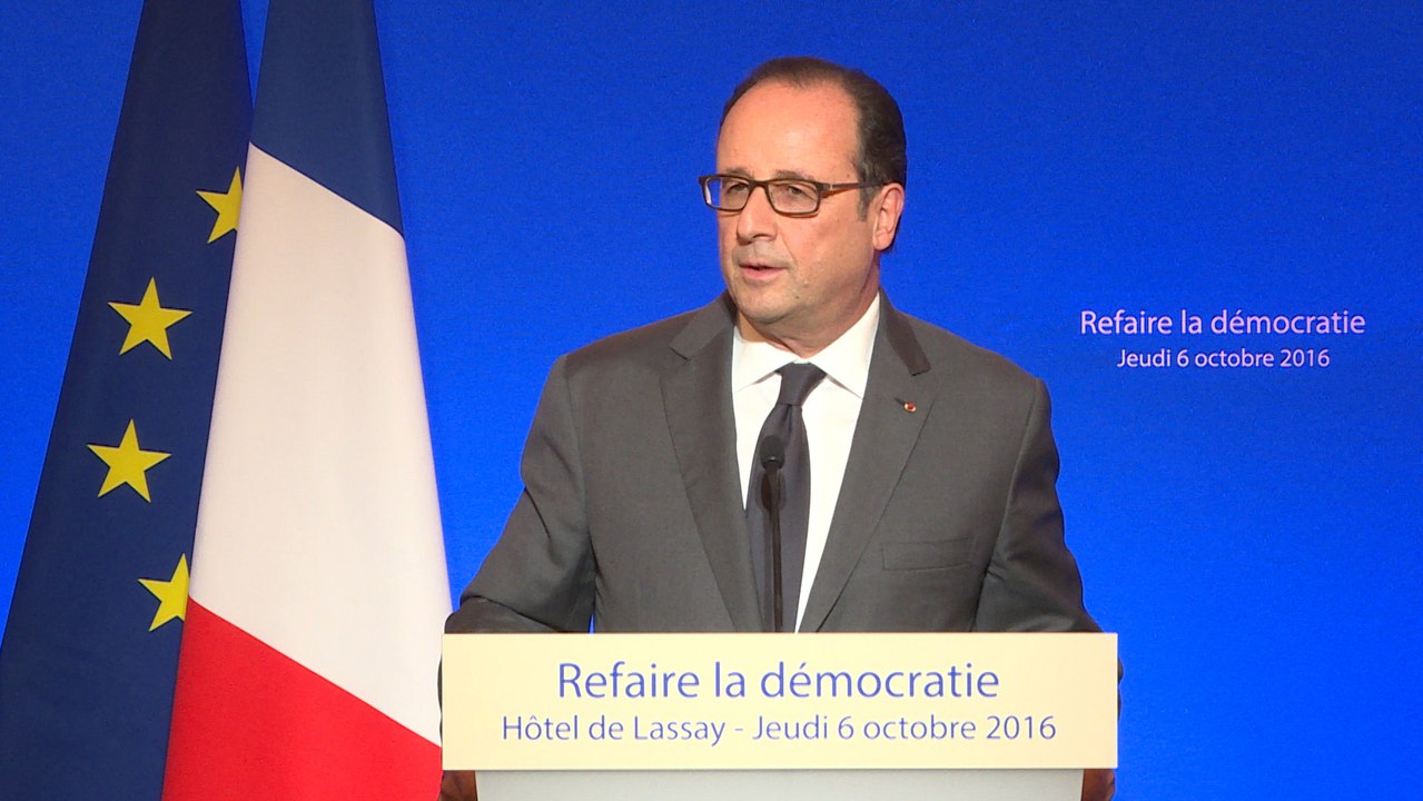 Discours au colloque "refaire la démocratie"