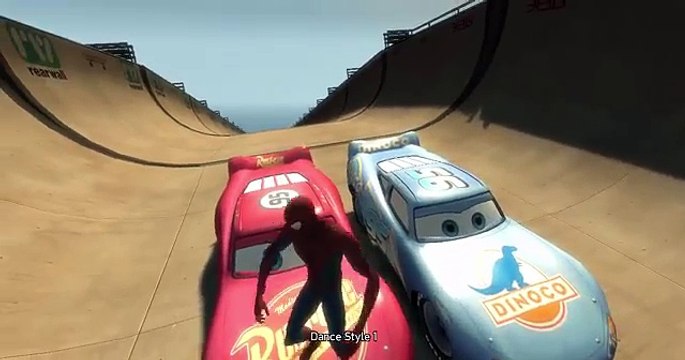 Disney Cars Pixar Spiderman Nursery Rhymes Lightning McQueen & Dinoco Songs For Children with Action