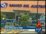 Nueva modalidad de robo a entidades financieras en Cuenca