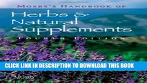 Collection Book Mosby s Handbook of Herbs and Natural Supplements