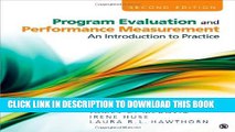 Collection Book Program Evaluation And Performance Measurement