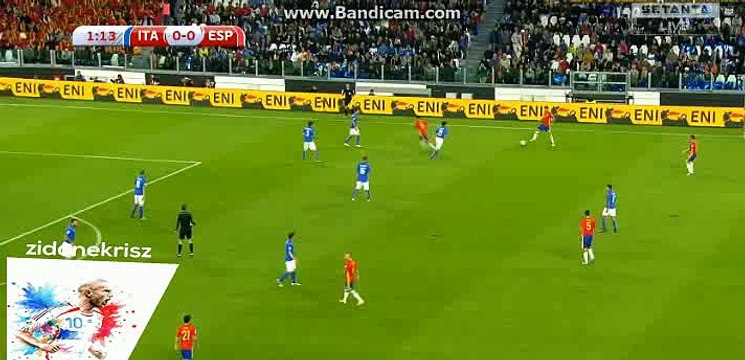 Diego Costa Shot Chance - Italy vs Spain - World Cup Qualification - 06/10/2016