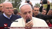 Überraschungsbesuch von Papst Franziskus bei italienischen Erdbebenopfern